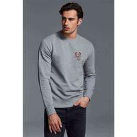 Scorpion Colours Baskılı Gri Erkek Sweatshirt