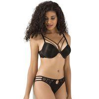 Le Jardin 5020-B Destekli-Balenli Silikon Taşlı Simli Sütyen Takımı