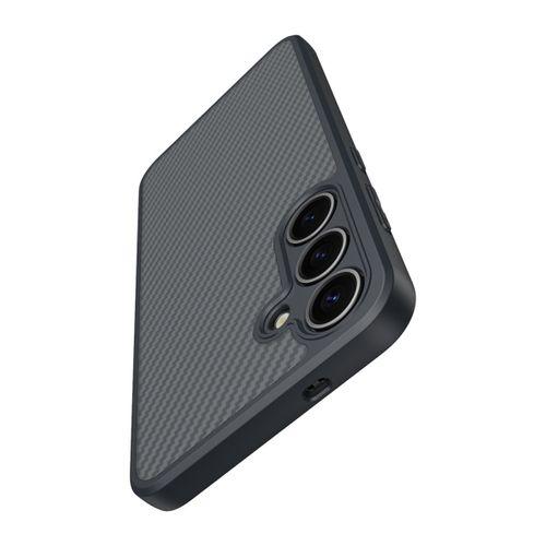 Galaxy S25 Plus Kılıf M-safe Şarj Özellikli Karbon Fiber Tasarımlı Zore Elnino Kapak