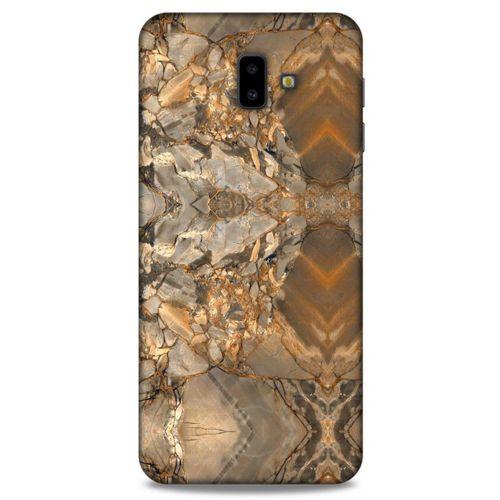 Mermer Desenli (8) Tema Baskılı Kılıf Açık Kahverengi Samsung Galaxy J6 Plus Kılıf