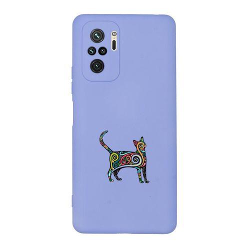 Redmi Note 10 Kedi Pattern Desenli Premium Silikonlu Telefon Kılıfı