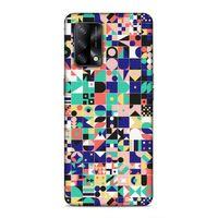 Oppo A74 4G Uyumlu Kılıf Insomnia (40) Fit Silikon Kılıf Minik Kareler
