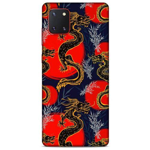 Samsung Galaxy Note 10 Lite Kılıf Dragons (30) Silicone Case Ejderha Cizimi