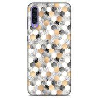 Mermer Desenli (50) Tema Shockproof Kılıf Koyu Gri Samsung Galaxy A50s Kılıf