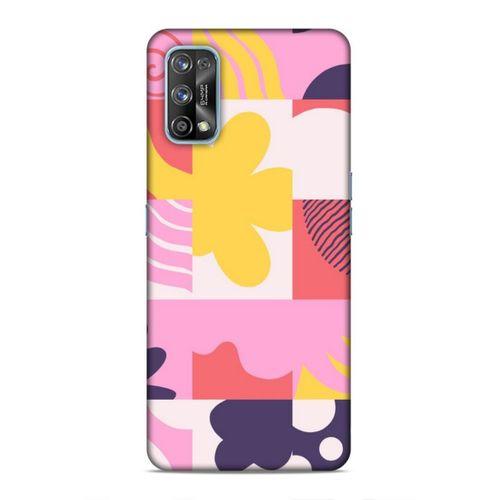 Realme 7 Pro Uyumlu Kılıf Insomnia (22) Tam Koruma Kılıfı Pembe Sarı