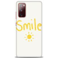 Samsung Galaxy S20 FE Kılıf HD Baskılı Kılıf - Smile Güneş + Tam Ekran Koruyucu