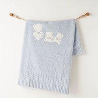 Andywawa Andywawa AC26341 Triko Battaniye 85x100 Blue Melange