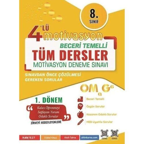 8. Sınıf Motivasyon Tüm Dersler 4 Lü Kamp Denemesi Omage Yayınları