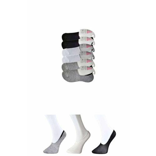 Siyah Gri ve Beyaz Kadın Babet Çorap 6 çift