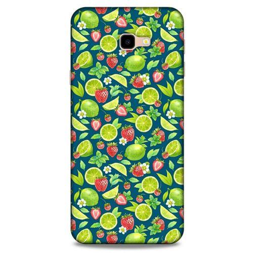 Frutix Çilek Lime  01 Samsung Galaxy J4 Plus Kılıf Desenli Silikon