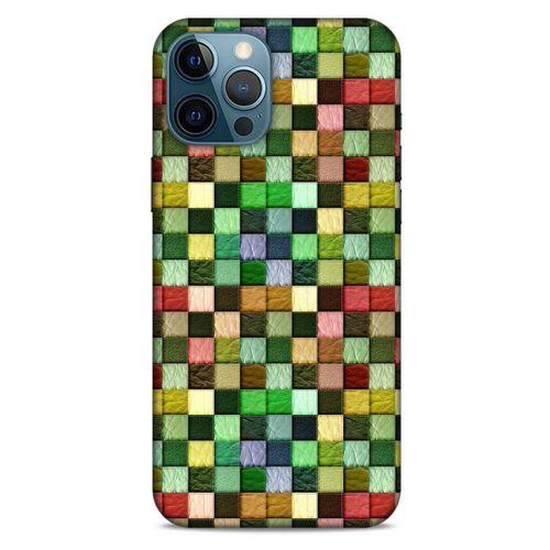 Apple iPhone 12 Pro Max Kılıf Patchwork (50) Shockproof Kılıf Karışık Renkli
