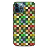 Apple iPhone 12 Pro Max Kılıf Patchwork (50) Shockproof Kılıf Karışık Renkli