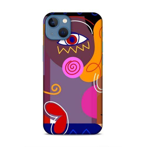Apple iPhone 13 Mini Uyumlu Kılıf Face'X 49 Ultra Silikon Kılıf Çizim