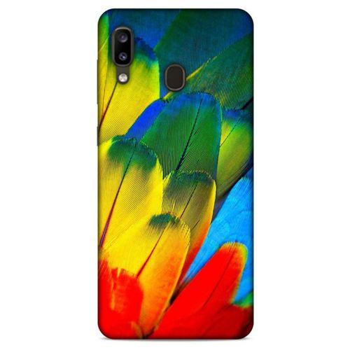 Samsung Galaxy A20 Kılıf Desenli Özel Seri Tüyler (3) Kapak