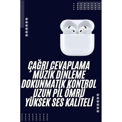 Bluetooth Kulaklık Beyaz Çağrı Cevaplama Dokunmatik Kontrol Kablosuz