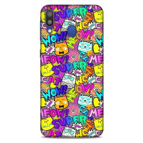 Graffitix (12) Desenli Silikon Kapak Samsung Galaxy M20 Kılıf