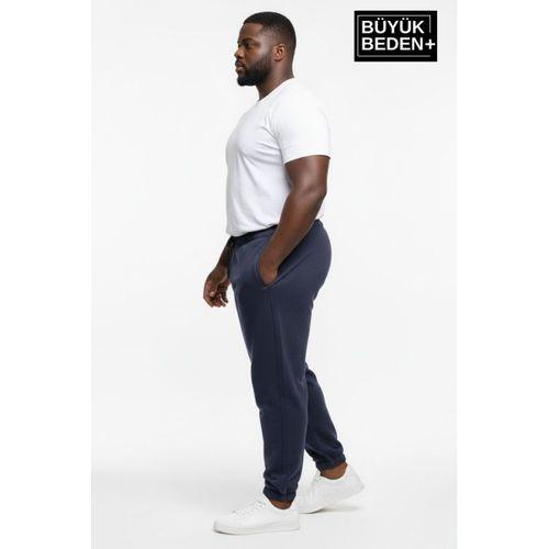 Erkek Büyük Beden Paça Lastikli İki İplik Rahat Kalıp ince Eşofman Altı SPR26BEA951