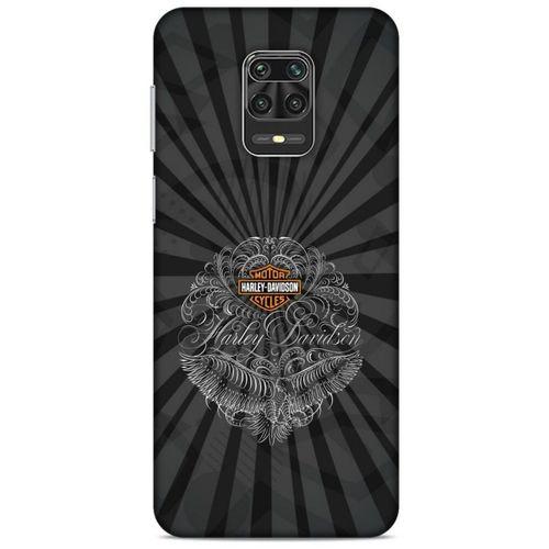 Xiaomi Redmi Note 9 Pro Uyumlu Kılıf Motorsiklet (40) Fit Silikon Kılıf Harley