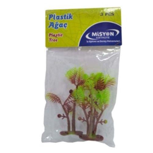 Misyon Plastik Maket Ağaç 3Lü 8Cm Msy-3007 - 2 paket