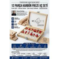 6 mm Freze Uç Seti 12 Parça Karbür Ahşap Oyma Kanal Açma Kenar Tıraşlama Matkap Ucu Marangoz Ahşap Şekillendirme İşleme Elmas Uç Takımı 723721
