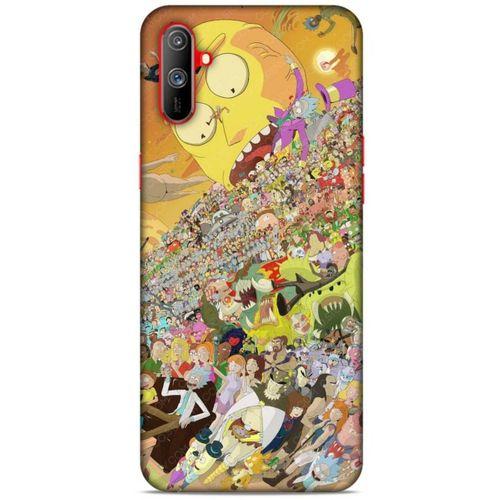 Realme C3 Uyumlu Kılıf Rick And Morty (37) Silicone Cover Slick Morty