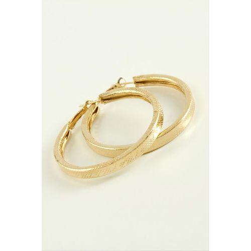 Kare Noktalı Halka Küpe 5,5 cm