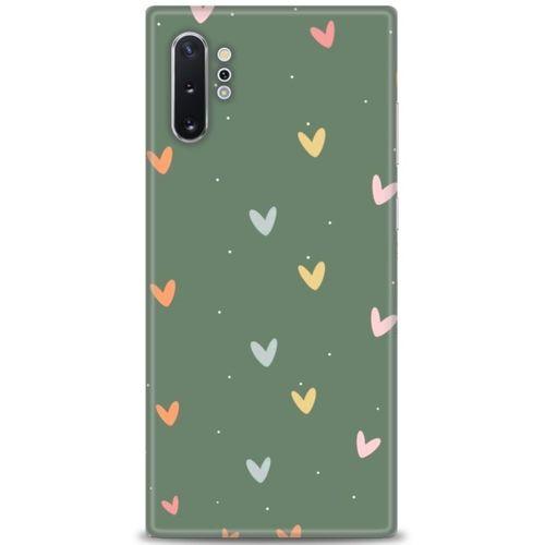 Samsung Galaxy Note 10 Plus Kılıf HD Baskılı Kılıf - Soft Kalpler + Tam Ekran Koruyucu