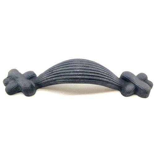 Antika Tarz Dekoratif Pirinç Örgü Mobilya Kulbu - 22x120 Mm, Oksit