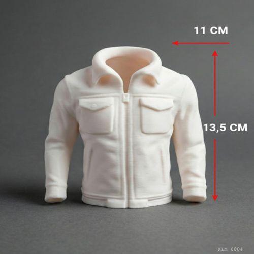 Beyaz Fermuarlı Cepli Deri Ceket Formlu Makyaj Fırçalığı Masaüstü Kozmetik Düzenleyici