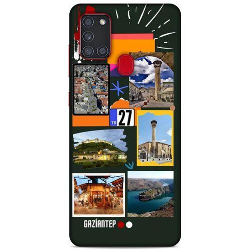 Lopard Samsung Galaxy A21s Uyumlu Kılıf Şehirli ※ (27) Gaziantep Tasarımlı Kılıf
