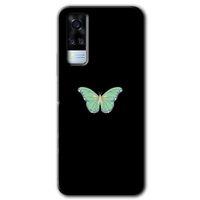 Vivo Y51 Kılıf HD Desen Baskılı Arka Kapak - Butterfly Tree