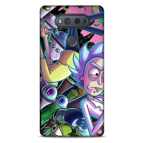 LG K61 Uyumlu Kılıf Rick And Morty (40) Fit Silikon Kılıf Rick D. Sanchez