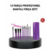 12’li Profesyonel Makyaj Fırça Seti – Dökülmeyen Yumuşak Kıllı, Ergonomik Tasarım