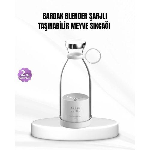 Şarjlı Portatif Blender – Gıda Sınıfı Malzeme, 10 Kullanımlık Pil, Mini Boy Ve Hafif Tasarım