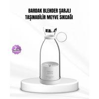 Şarjlı Portatif Blender – Gıda Sınıfı Malzeme, 10 Kullanımlık Pil, Mini Boy Ve Hafif Tasarım
