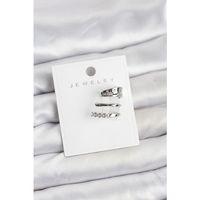 Gümüş Renk Zirkon Taşlı Pirinç Kıkırdak Küpe