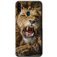 Samsung Galaxy A20s Kılıf HD Desen Baskılı Arka Kapak + Temperli Cam - Lion King