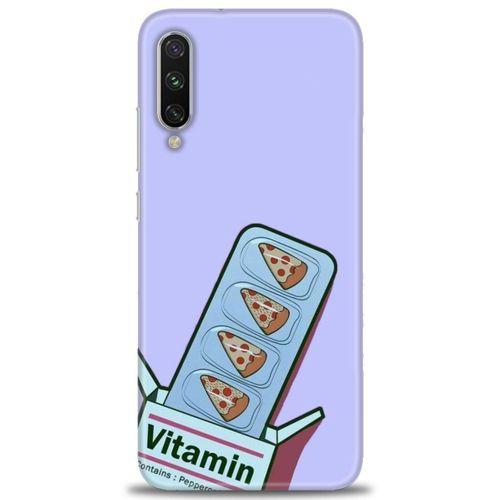 Xiaomi Mi A3 Kılıf HD Baskılı Kılıf - Vitamin + Tam Ekran Koruyucu