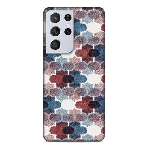 Samsung Galaxy S21 Ultra Uyumlu Kılıf Romans (7) Telefon Kılıfı Bordo Mavi
