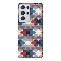 Samsung Galaxy S21 Ultra Uyumlu Kılıf Romans (7) Telefon Kılıfı Bordo Mavi