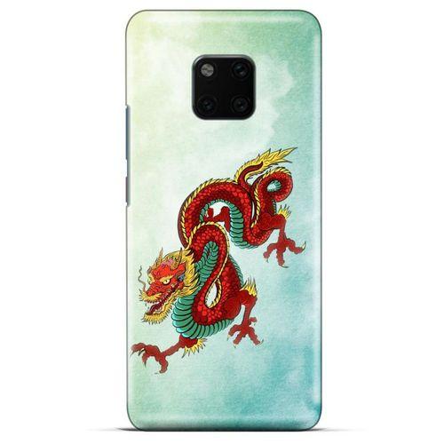 General Mobile GM 20 Pro Kılıf Dragons (25) Antişok Kapak Tatoo Sarı Kırmızı Ejderha