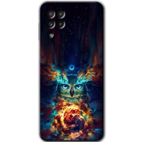 Potkal Hediye Fabrikası Samsung Galaxy M32 Kılıf HD Desen Baskılı Arka Kapak - Ballı Baykuş