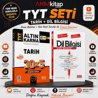 Altın Karma TYT Tarih Deneme ve AKM Dil Bilgisi Soru Bankası Seti 2 Kitap