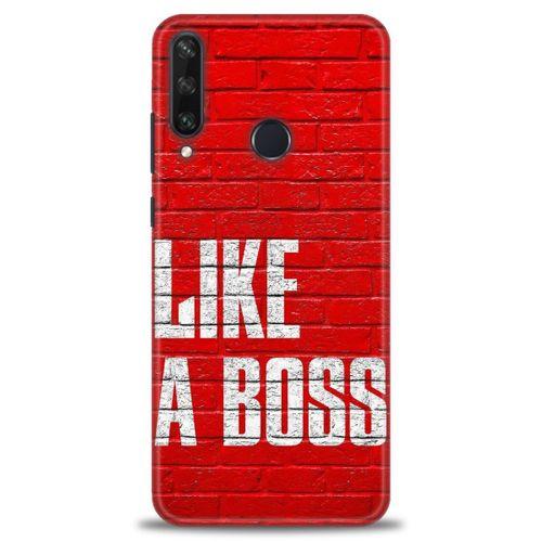 Huawei Y6P Kılıf HD Baskılı Kılıf - Like a Boss + Tam Ekran Koruyucu