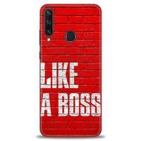 Huawei Y6P Kılıf HD Baskılı Kılıf - Like a Boss + Tam Ekran Koruyucu