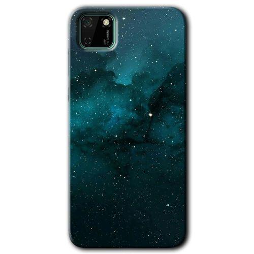 Potkal Hediye Fabrikası Huawei Y5P HD Baskılı Kılıf + 9D Tam Ekran Koruyucu - Yıldızlararası