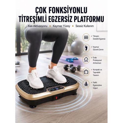 Evde Spor İçin Titreşimli Plate Fitness Platformu Yeni Nesil