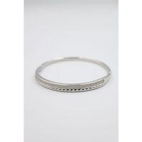 Taşlı Vip Bilezik - Gümüş