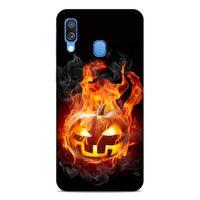 Lopard Samsung Galaxy A40 Uyumlu Kılıf FireX (21) Koruyucu Kapak Halloween