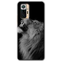 Redmi Note 10 Pro Kılıf HD Desen Baskılı Arka Kapak - Lion + Kırılmaz Cam